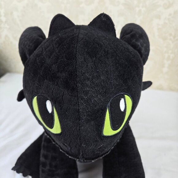 Build-A-Bear DreamWorks Black Stuffed Plush Dragon "How To Train Your Dragon" - Picture 9 of 14